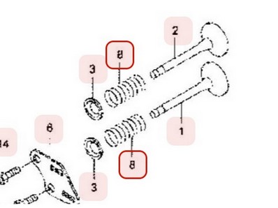 Ressort De Soupape Pour Moteur Kawasaki