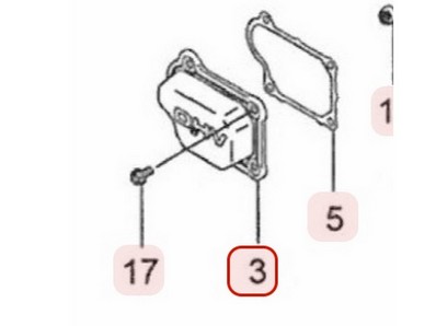 Cache culbuteur pour moteur Kawasaki (110222083)