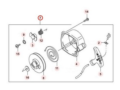 Lanceur pour moteur Kawasaki (490880004)