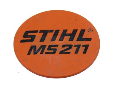 Plaque matricule pour tronçonneuse Stihl (11399671503)