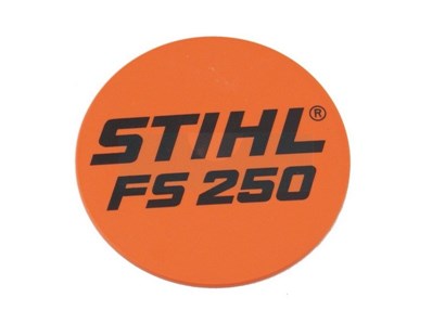 Plaque matricule pour débroussailleuse Stihl (41349671513)