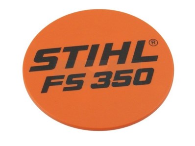 Plaque matricule pour débroussailleuse Stihl (41349671507)