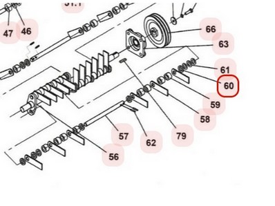 Entretoise fine de couteau pour scarificateur Weibang (48R0307010)