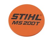 Plaque matricule pour tronçonneuse Stihl (11299671503)