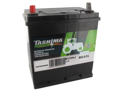 Batterie plomb Tashima Pb Ca/Ca, sans entretien, pour tondeuse autoportée 12V, 35Ah (NS40L)