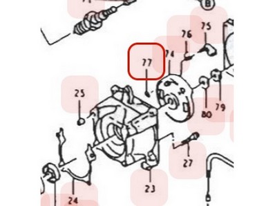 Clips de cliquet de lanceur pour moteur Kawasaki (920332010)