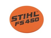 Plaque matricule pour débroussailleuse Stihl (41289671506)