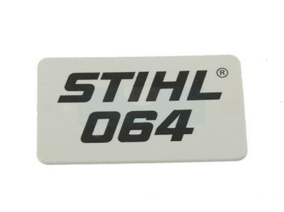 Plaque matricule pour tronçonneuse Stihl (11229671503)