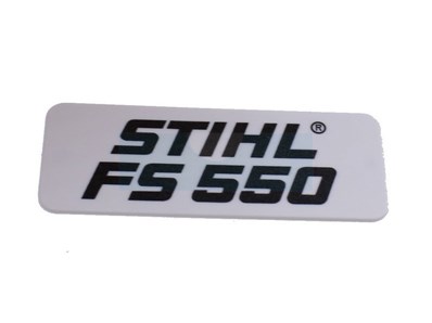 Plaque matricule pour débroussailleuse Stihl (41169671506)