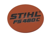 Plaque matricule pour débroussailleuse Stihl (41479671509)