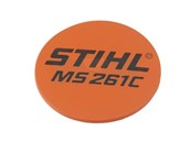 Plaque matricule pour tronçonneuse Stihl (11419671502)