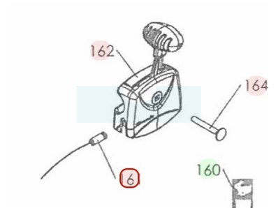 Câble d'accélérateur pour motobineuse Sarp / Pubert (0308040055)