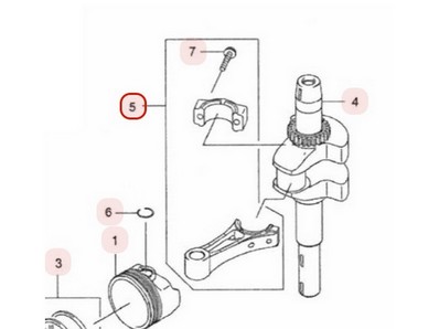 Bielle pour moteur Kawasaki (132512083)