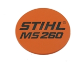 Plaque matricule pour tronçonneuse Stihl (11219671507)