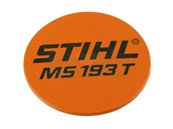 Plaque matricule pour tronçonneuse Stihl (11379671504)